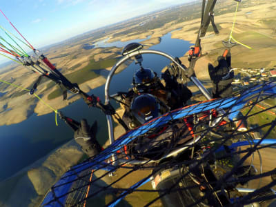 Paramotoring tandem flight in Valladolid