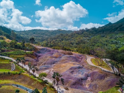 Entdeckung des Naturparks La Vallée des Couleurs in Chamouny, Mauritius