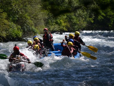 Rafting on the Isère river, from Centron