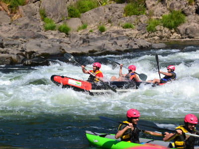 Excursion en canoë-raft sur le fleuve Minho, au nord du Portugal