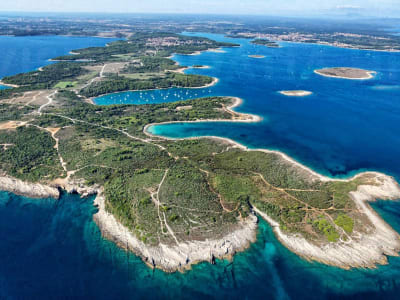 Balade en bateau privée au Cap Kamenjak au départ de Fažana près de Pula