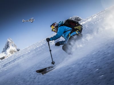 Guided freeride skiing in La Grave