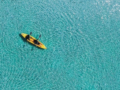 Kajak, Schnorcheln und Klippenspringen vom Strand Illetas, Mallorca