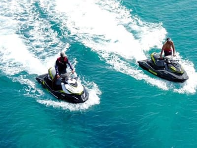 Guided jet ski trip to the Sanguinaires islands from Lava, near Ajaccio