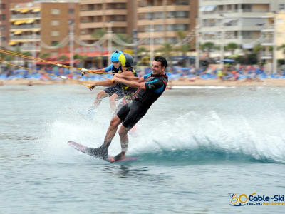 Wasserski-Session in Benidorm