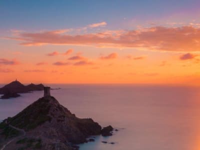 Bootsfahrt bei Sonnenuntergang zu den Sanguinaires ab Lava, in der Nähe von Ajaccio