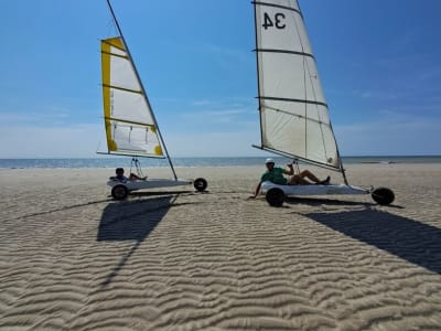 Sesión de carro de vela en Équihen-Plage, grupos reducidos, Costa de Ópalo