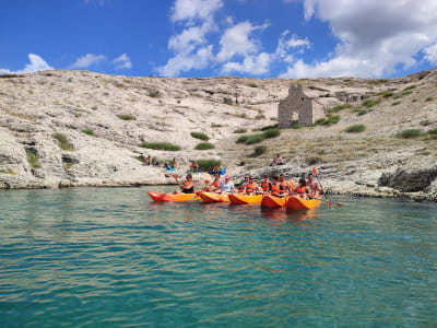 Excursion de snorkeling en kayak de mer à Pag près de Zadar