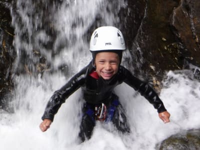 Family Canyoning on the Chalamy Torrent near Aosta