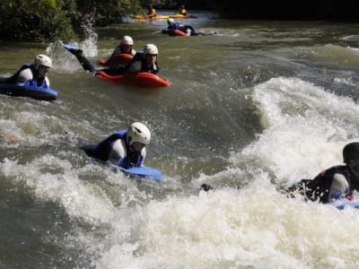 Sesión de Hidrospeed en el Ebro desde Arroyo, Cantabria