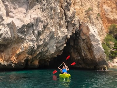 Excursion en kayak autour de Jávea depuis la Cala Granadella, Alicante