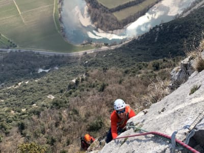 Advanced Multi-pitch Rock Climbing Course near Lake Garda