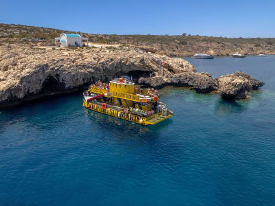 Excursion en bateau au coucher du soleil vers le Lagon Bleu depuis Protaras à Chypre