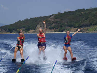 Cours de ski nautique en Chalcidique