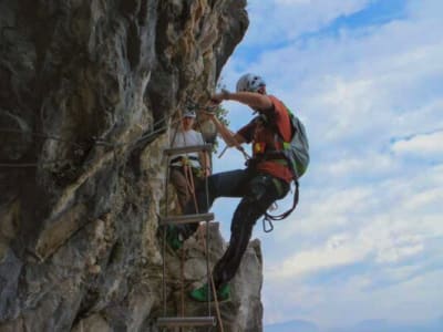 Via ferrata Le chemin des contrebandiers au-dessus de Riva del Garda