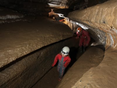 Family caving trip to the Siech cave in Saurat, Tarascon-sur-Ariège