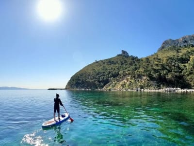 Stand up Paddling et plongée en apnée dans le golfe de Cagliari, Sardaigne