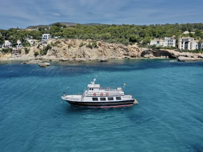 Boat tour from Ca'n Pastilla or Port of Palma, along the coast of Palma de Mallorca