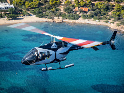 Scenic Helicopter Tour of Mykonos for 4 Passengers