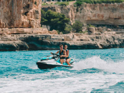 Jet Ski Tour bei Sonnenuntergang in Cala D'or, Mallorca