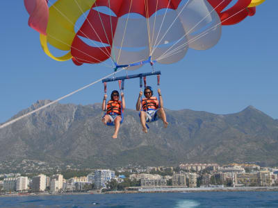 Parasailing in the Port of Marbella, Málaga