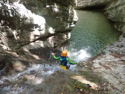 Canyoning für Anfänger in der Gumpenfever-Schlucht von Tignale, Gardasee