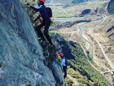 Klettersteig Roc de Narieda in Lleida, Barcelona