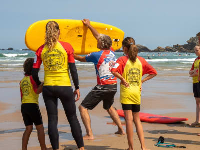 Group surfing lessons in Biarritz, Basque Country