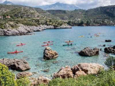 Excursion en kayak de mer à Kardamili et Stoupa, Messénie