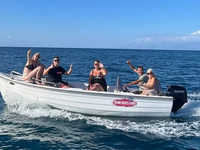 Alquiler de barcos desde la playa de Sidari en Corfú