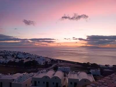 Sonnenaufgangswanderung von Kamari zum antiken Thera, Santorin