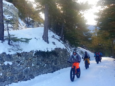 Randonnée guidée en fat bike à Serre Chevalier depuis La Salle-les-Alpes