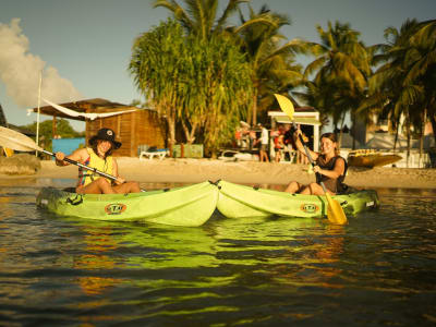 Initiation au kayak de mer sur le lagon du Gosier, Guadeloupe