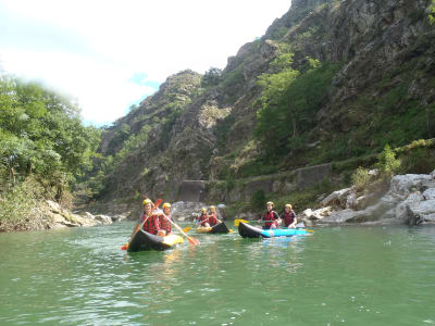 Kanu-Rafting auf der Nive