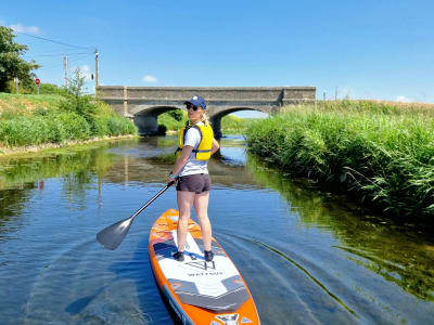 Stand-up paddle excursion on the River Aure, Calvados