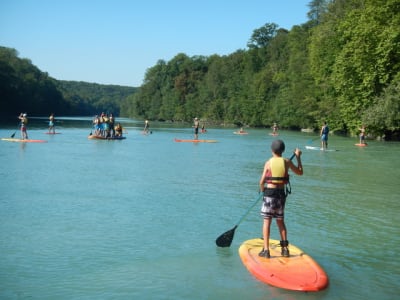 Alquiler de Stand Up Paddle en el río Ródano cerca de Ginebra