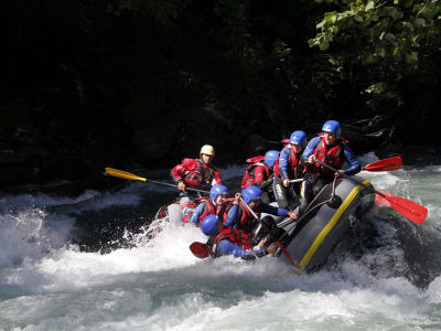 Rafting down the Isere River and the Doron de Bozel, Savoie