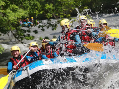 Rafting down the Isère river near Les Arcs