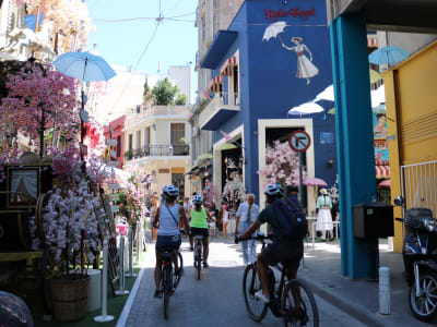 Visite guidée en vélo électrique depuis le terminal des navires de croisière à Athènes