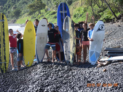 Surfing Course in Tahiti