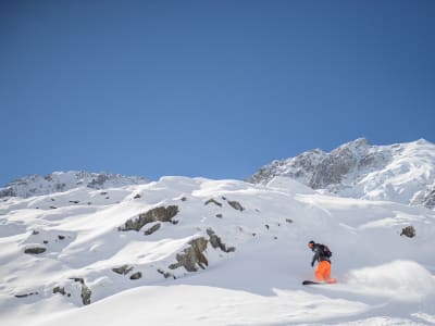 Freestyle-Snowboarding-Einführung in Chamonix