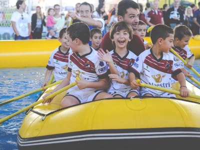 Fun Rafting pour les enfants près de Alagna Valsesia, Vallée d'Aoste