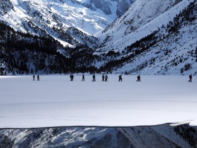 Schneeschuhwanderung in Cauterets, Gaube-See