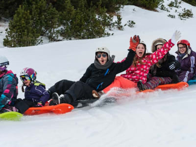 Snake Gliss Tobogganing en Font Romeu, Pirineos Orientales