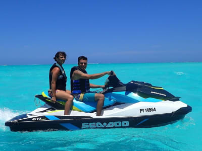 Randonnée jet ski dans les baies de Cook et Ōpūnohu à Moorea