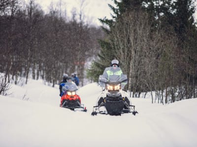 Motorschlittenausflug im Camp Tamok von Tromsø aus