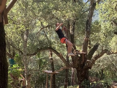 Canopy tour in Moca Croce, near Propriano in Corsica