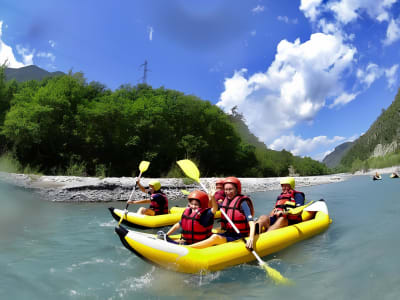 Kajakverleih auf dem Fluss Var ab Villars-sur-Var, in der Nähe von Nizza