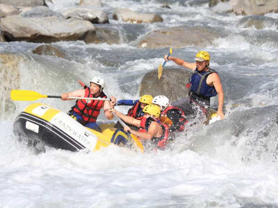 Rafting down the Ubaye River near Barcelonnette