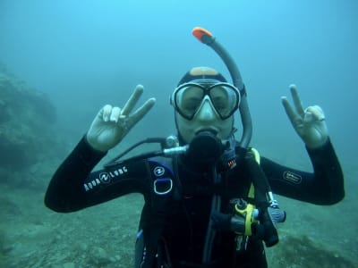 First dive in Argelès-Sur-Mer